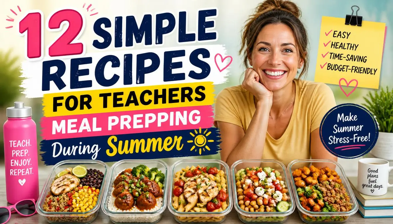 12 Simple Recipes For Teachers Meal Prepping During Summer