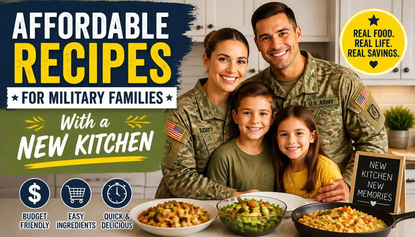 Affordable Recipes For Military Families With a New Kitchen