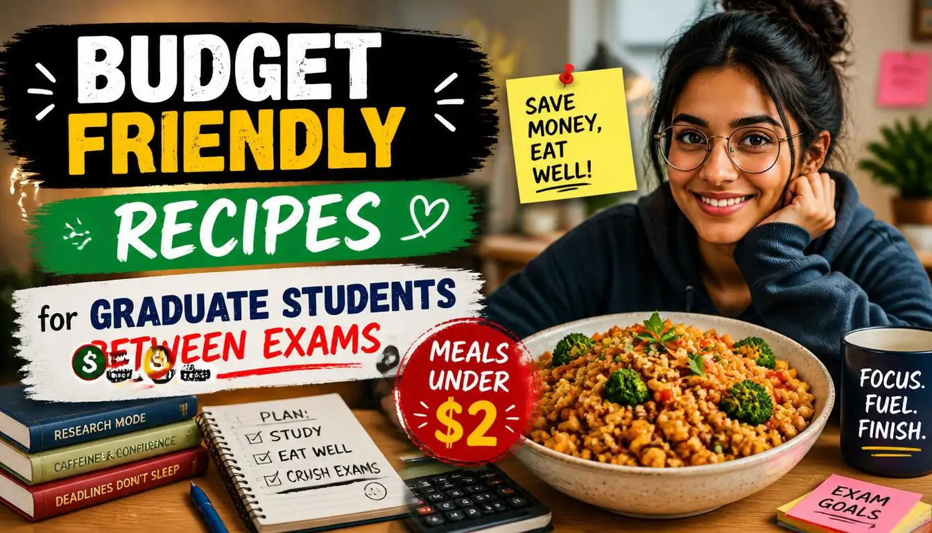 Budget Friendly Recipes for Graduate Students Between Exams