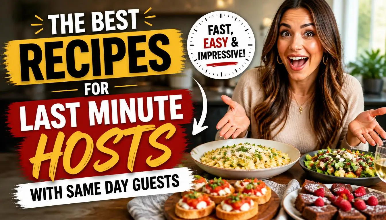 The Best Recipes For Last Minute Hosts With Same Day Guests